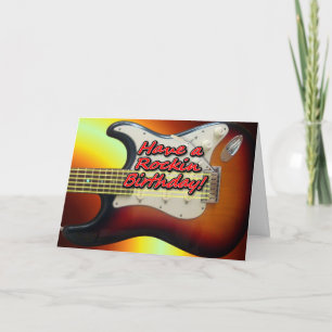 Ayez une carte d'anniversaire Rockin