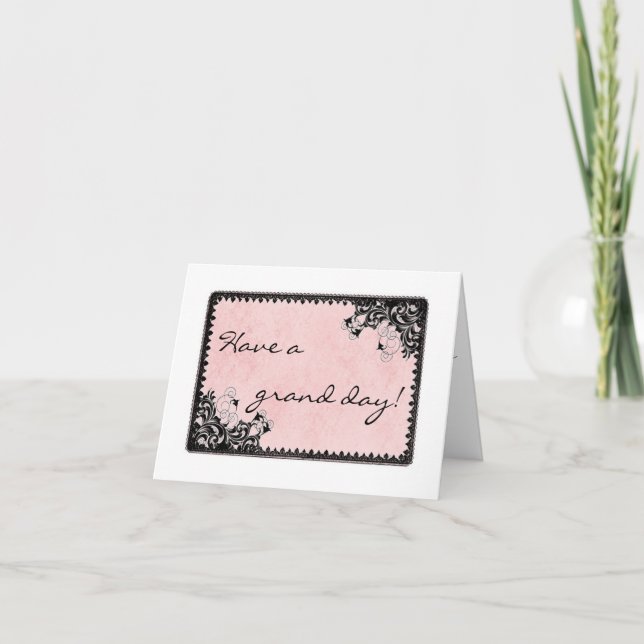 Ayez une carte de billet de grand jour (Devant)