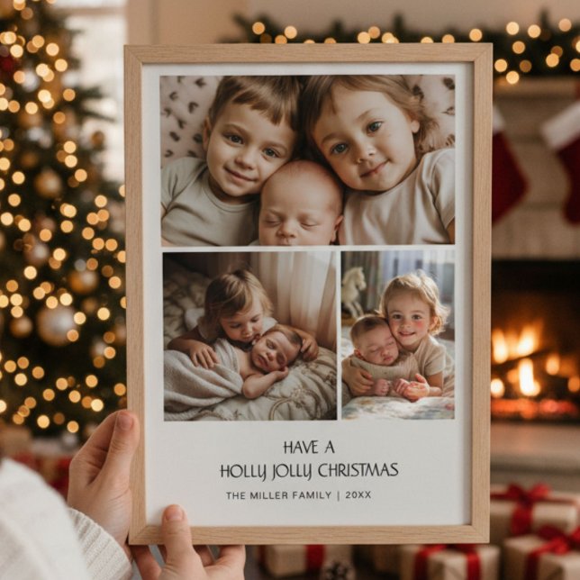 Ayez une carte de famille Holly Jolly Christmas (Créateur téléchargé)