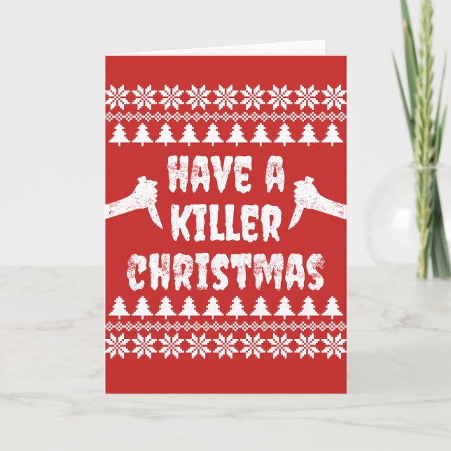 Ayez Une Carte De Noël De Tueur (Devant)
