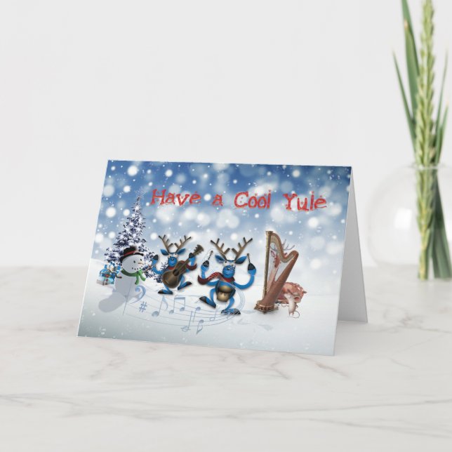 Ayez une carte de Noël Yule Cool (Devant)