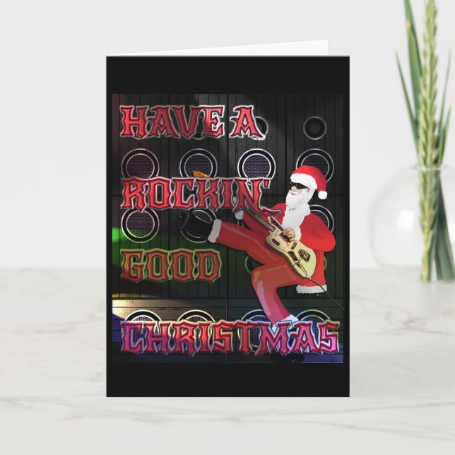 Ayez Une Carte De Voeux De Noël Rocheuse (Devant)