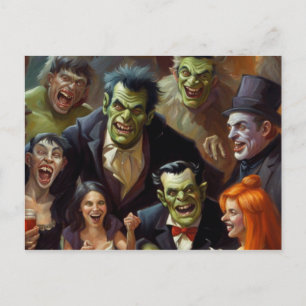 Ayez Une Carte Masquée Halloween Goulish Dit Monst