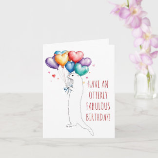 Ayez une carte Otter Anniversaire vraiment géniale