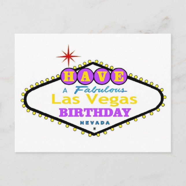 Ayez Une Carte Postale Fabuleuse Las Vegas Anniver (Devant)