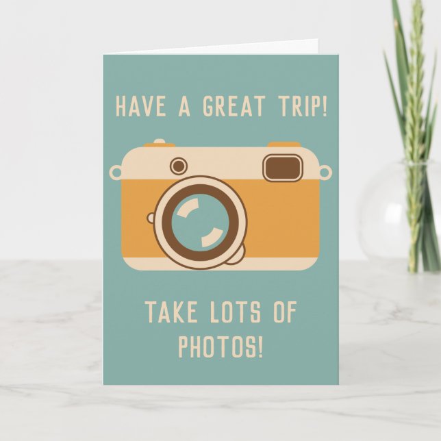 Ayez une excellente carte de voeux pour Bon Voyage (Devant)