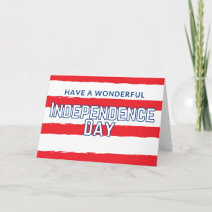Ayez Une Merveilleuse Carte De Fête De L'Indépenda
