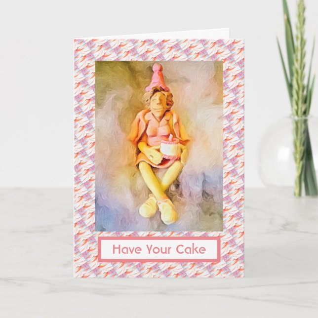 Ayez Votre Carte D'Anniversaire De Gâteau (Devant)