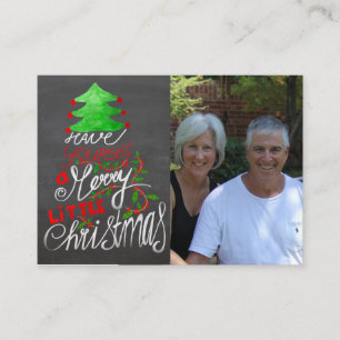 Ayez vous-même un joyeux petit carte photo de Noël