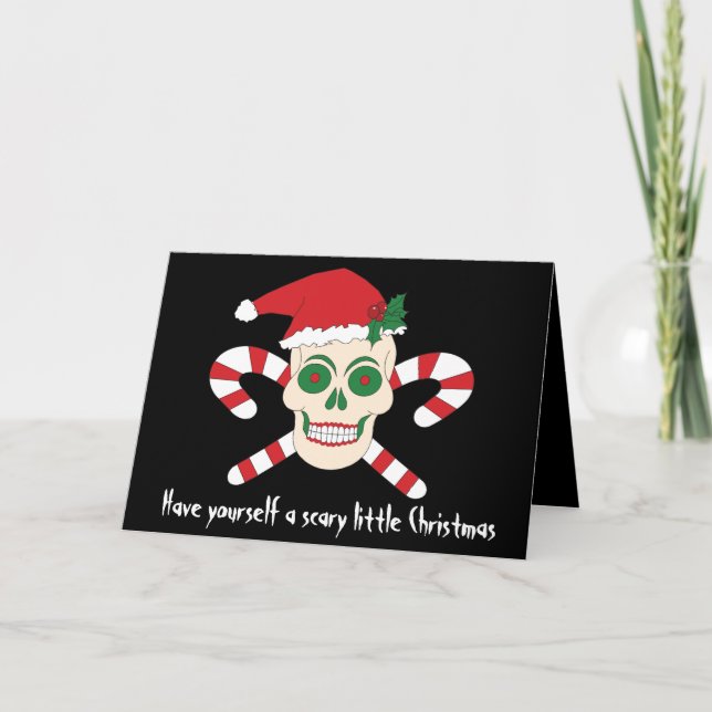 Ayez vous-même une petite carte de Noël effrayante (Devant)