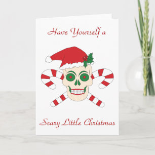 Ayez vous-même une petite carte de Noël effrayante