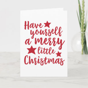 Ayez-vous une petite carte de Noël joyeuse