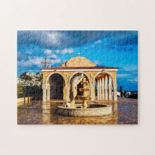 Ayia Napa Ayios Epifanios Church Cyprus. Jigsaw Puzzle