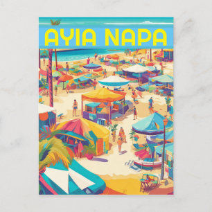 Ayia Napa Cyprus tourist resort Holiday Postcard
