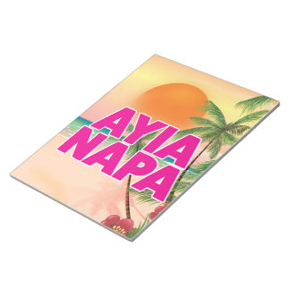 Ayia Napa Holiday poster Notepad