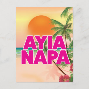 Ayia Napa Holiday poster Postcard