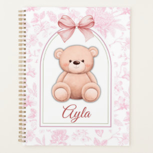 Ayla   Custom Pink Teddy Bear Nursery Design  Planner