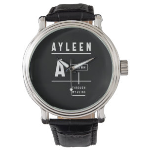 Ayleen Personalized Name Birthday Gift Watch