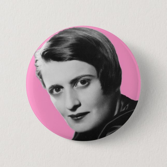 ayn-Rand 2 Inch Round Button (Front)