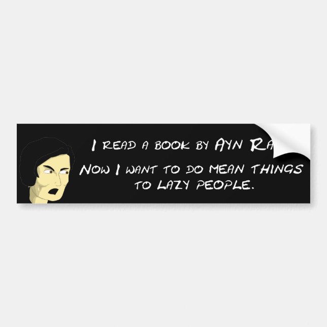 Ayn Rand Bumper Sticker (Front)