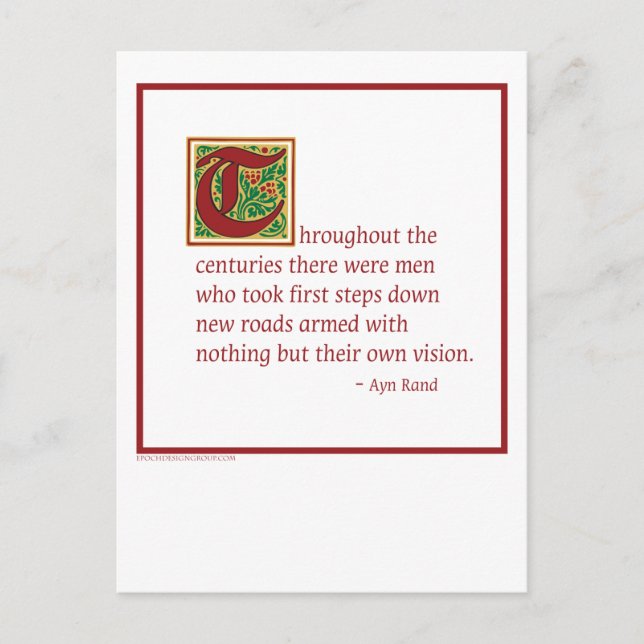 Ayn Rand Postcard (Front)