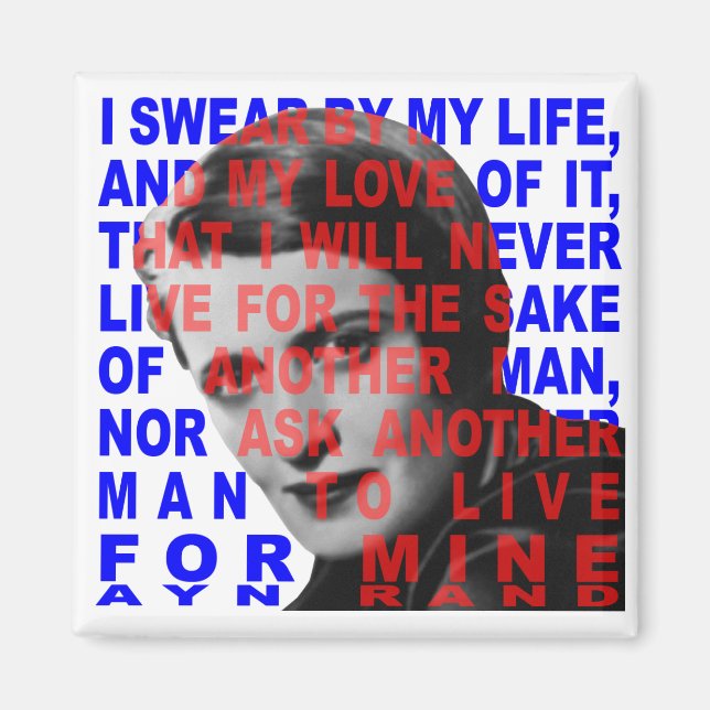 Ayn Rand Quote Magnet (Front)