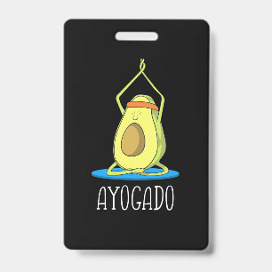 Ayogado Avocado Yoga Lover Badge