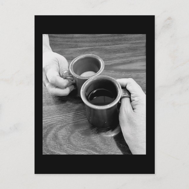 Ayons une carte postale café (Devant)