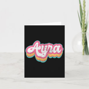 Ayra First Name Girl Vintage 70s 80s Personalized Card