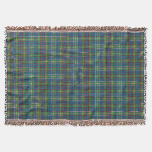Ayrshire District Tartan Throw Blanket (Front)