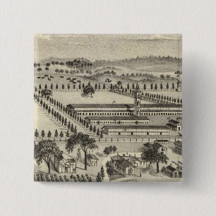 Ayrshire Farm 2 Inch Square Button