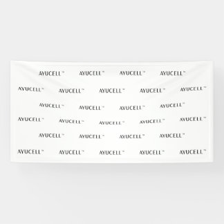 Ayucell 4x8 Step and Repeat Banner - White