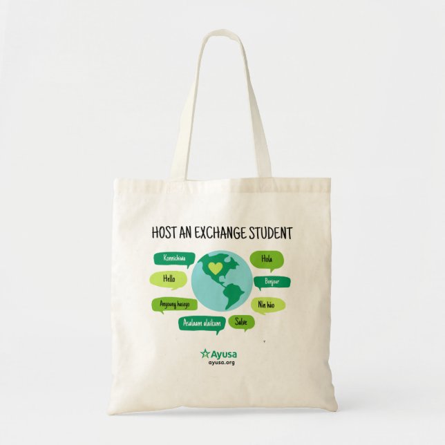 Ayusa Host an Exchange Student Tote Bag (Front)