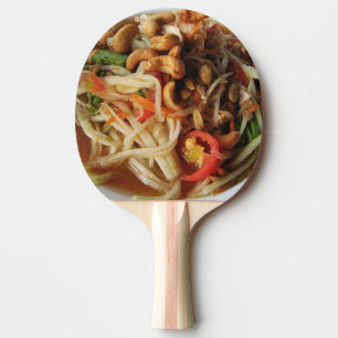 Ayutthaya Spicy Papaya Salad [Som Tam] with Cashew Ping Pong Paddle