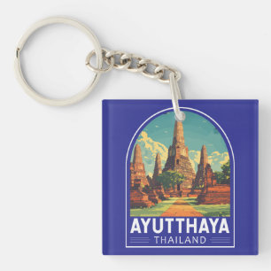 Ayutthaya Thaïlande Voyage Art Emblème