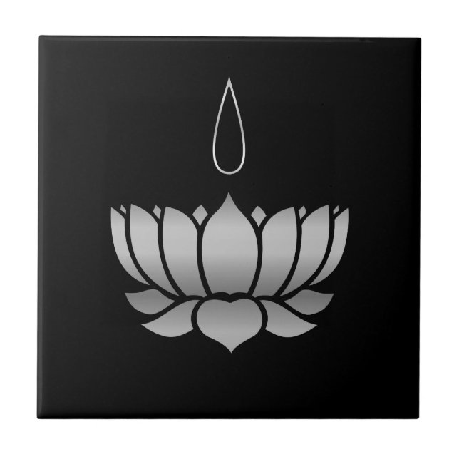 Ayyavazhi Religion-lotus carrying namam Tile (Front)