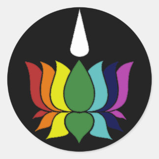 Ayyavazshi Lotus Classic Round Sticker