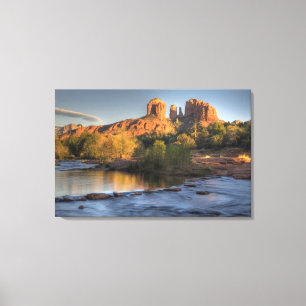 AZ, Arizona, Sedona, Crescent Moon Recreation 3 Canvas Print