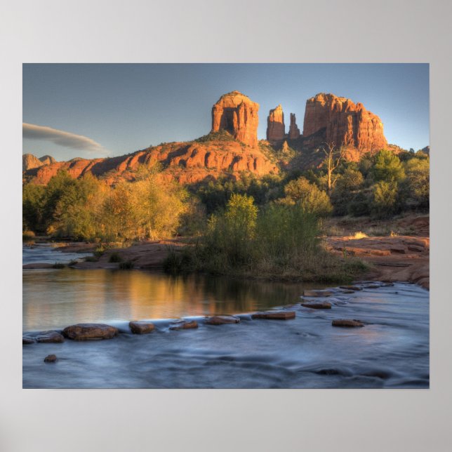 AZ, Arizona, Sedona, Crescent Moon Recreation 3 Poster (Front)