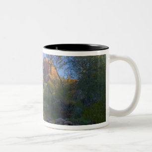 AZ, Arizona, Sedona, Crescent Moon Recreation Two-Tone Coffee Mug