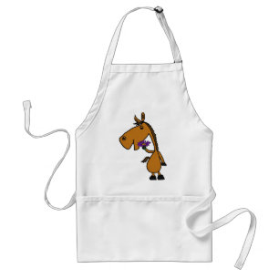 AZ- Happy Horse with a Daisy Apron