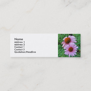 AZ- Pink Coneflower Floral Business Cards