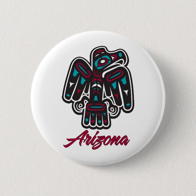AZ Thunderbird Clan 2 Inch Round Button (Front)