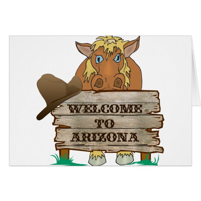 AZ- Welcome to Arizona Horse (Front Horizontal)