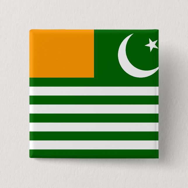 Azad Kashmir, Pakistan 2 Inch Square Button (Front)