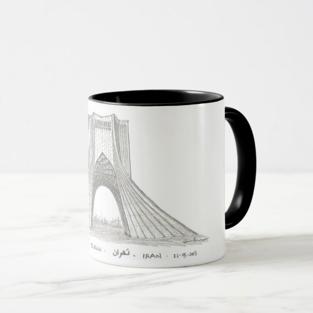 Azadi Tower, Tehran, Iran Mug (Front Right)