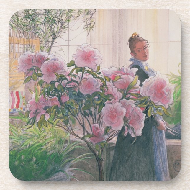 Azalea, 1906 (w/c on paper) coaster (Front)