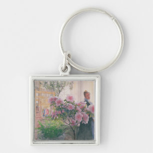 Azalea, 1906 (w/c on paper) keychain