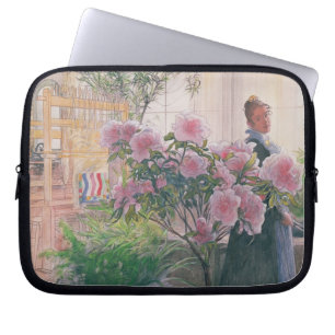 Azalea, 1906 (w/c on paper) laptop sleeve