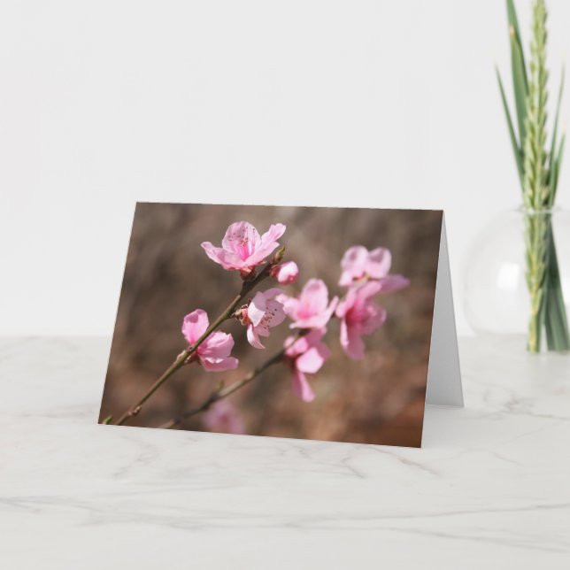 Azalea Blossoms Thank You Card (Front)